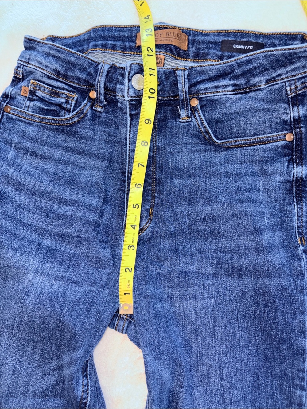 Judy Blue Skinny Fit Dark Wash Jeans sz 31 - Picture 6 of 8